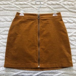 Forever 21 mustard skirt